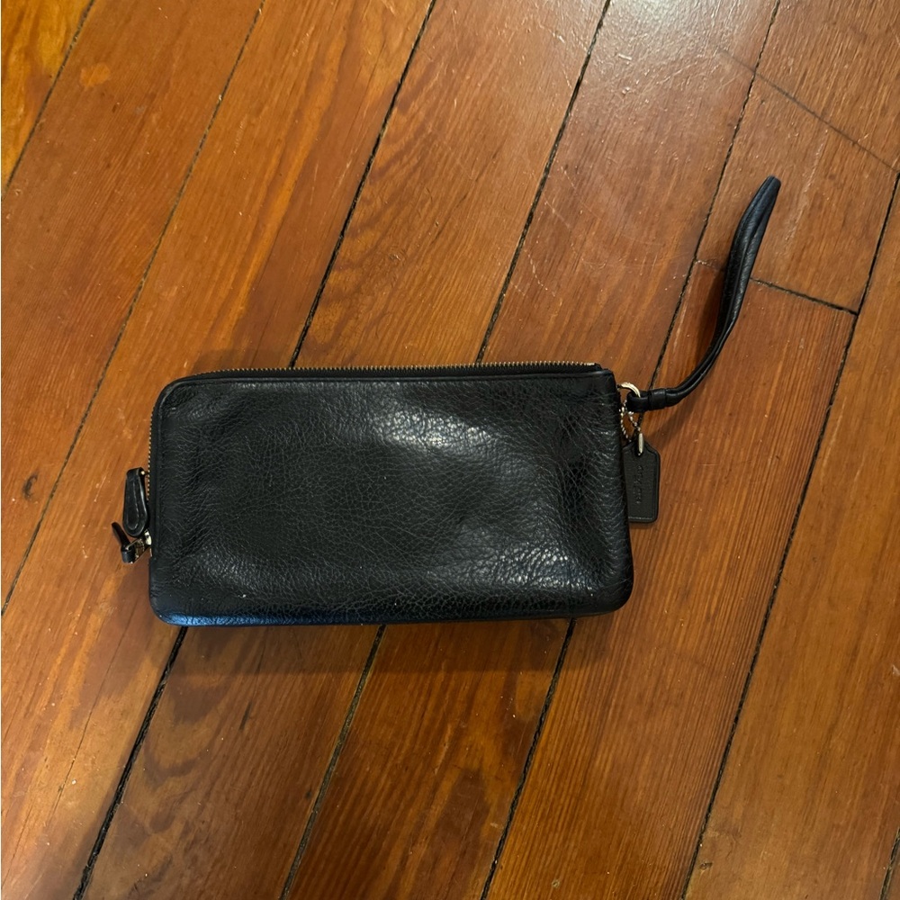 Coach Black Leather Wristlet - Picture 6 of 6